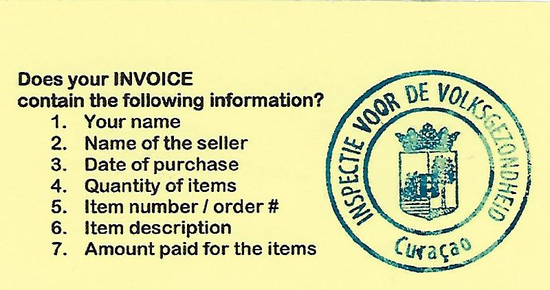 Required information